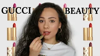 Gucci Beauty Lipsticks NEW!  | Review & Try-On| 2019 release