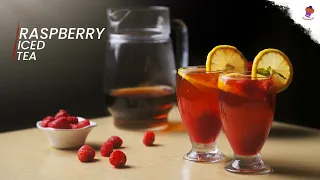 Raspberry Iced Tea | Refreshing Summer Drink | Quick Iced Tea @Cookomania