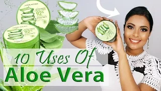 TOP 10 USES ALOE VERA GEL FOR SKIN & HAIR - BEAUTY BENEFITS OF ALOE - AVG HACKS