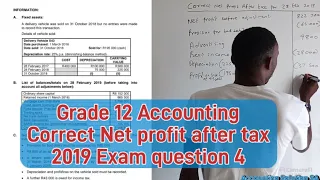 Grade 12 Accounting Term 1 : Income Statement paper 1