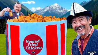 BIG BUCKET OF KFC IN THE MOUNTAINS! | Crispy Chicken Drumsticks and Wings For the Whole Family