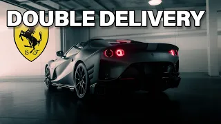 Double Ferrari Delivery - 812 Competizione Aperta VS F12 TDF sound