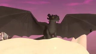 Toothless Alpha Roar (Remastered) | Blender 3D Animation