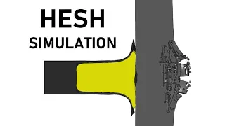 HESH SIMULATION | 105mm High Explosive Squash Head | Armour Penetration Simulation