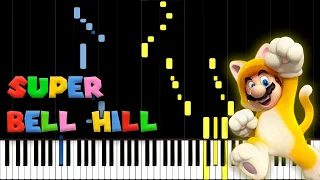 Super Bell Hill - Super Mario 3D World (Piano Tutorial) [Synthesia]