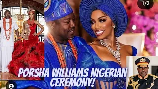 Part 2 OF Porsha Williams Nigerian ceremony. #porshawilliams #rhoa #nigerianwedding