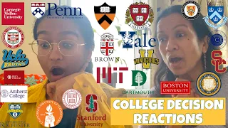 COLLEGE DECISION REACTIONS!! | INTERNATIONAL STUDENT | Ivies, UCs, Top 10, and more | 2022