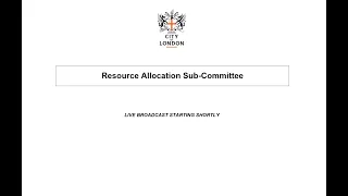 Resource Allocation Sub Committee - 17/09/21