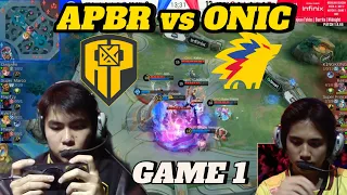 APBR vs ONIC - GAME 1 MPL PH S13 - W4D2 #mplph #mlbb #apbren #onicph