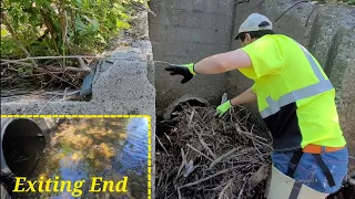 Unclogging Lake Intake Culvert