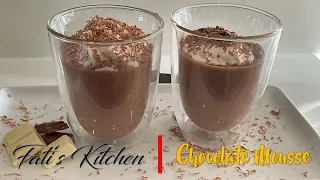 Step by Step Chocolate Mousse in Urdu/ Hindi with English subtitles - Fati's Kitchen