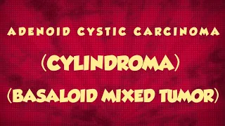 SALIVARY GLAND TUMORS - ADENOID CYSTIC CARCINOMA ( CYLINDROMA )