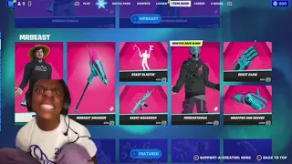 IShowSpeed Reaction After Seeing MrBeast Fortnite Skin