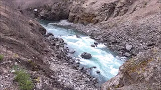 Site of former Elwha Dam - February 24, 2021