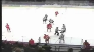 Russian KHL. Vitiaz vs. Avangard. The biggest fight in hockey history.avi