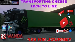 TRANSPORT CHEESE LECH TO LINZ BY TRUCKERS OF EUROPE 3 | 455 KM JOURNEY