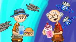 All Animations In Papa Louie Games On Wally 🐟🫐