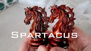 Unboxing Spartacus chess pieces