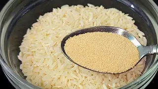 Mix the yeast with the Rice, you will be delighted! A long-forgotten recipe!