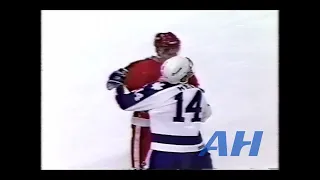 NHL Dec. 27, 1989 Toronto Maple Leafs v Detroit Red Wings (melee) Rob Ramage v Kevin McClelland