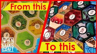 DIY Settlers of Catan Board made with Lasers and Resin