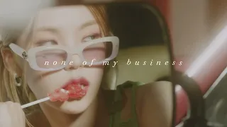 itzy - none of my business (sped up)