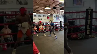 Derek Rush sparring at famous 5th street gym in Miami