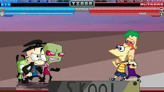 Mugen Request #76 Zim & Dib vs Phineas & Ferb