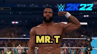 Official Mr T. Signatures and Finisher in WWE 2K22! #shorts