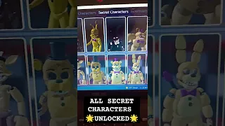 İ unlocked all secret characters in Fredbear mega roleplay