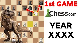 The 1st Game on Chess.com Was Played by Dinosaurs (well, almost 😂)