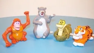 1989 McDONALD'S WALT DISNEY'S CLASSIC THE JUNGLE BOOK SET OF 4 HAPPY MEAL COLLECTION REVIEW