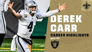 Derek Carr Career Highlights w/ Raiders | New Orleans Saints