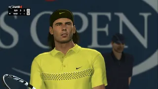 How realistic is this old Tennis game! Top Spin 4| Djokovic vs Nadal US Open.