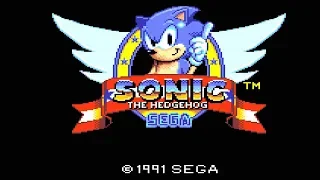 Sonic The Hedgehog - Analogue Mega SG Gameplay (Sega Game Gear)