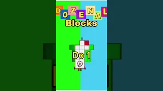 Dozenalblocks intro | duodecimal from 0 to 2 do #shorts #numberblocks #dozenalblocks