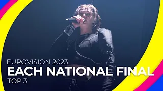 Each National Final | Eurovision 2023 | TOP 3