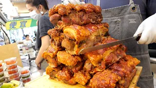 SUPER CRISPY! Pork belly rolls making skill and sandwich | Taiwanese Street Food