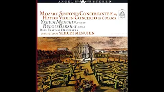 Mozart: Sinfonia Concertante in E-flat, K. 364 - Yehudi Menuhin, Rudolph Barshai, Bath Festival