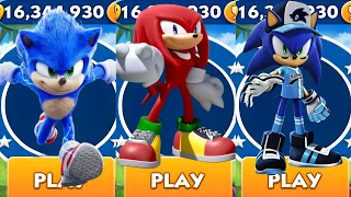 Sonic Dash - Sonic VS Knuckles Dash VS Slugger Sonic _ Movie Sonic vs All Bosses Zazz Eggman