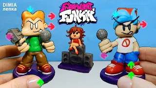 🎤 ПИКО и БОЙФРЕНД из игры Friday Night Funkin | Dimia лепка