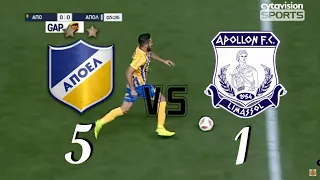 APOEL FC Vs Apollon Limassol | 5 - 1 | Goals & Highlights | 03/12/18