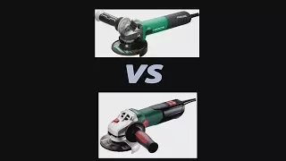 Сравнение Metabo WEV 10-125 vs Hitachi G13VE на малых оборотах бор фреза колесо