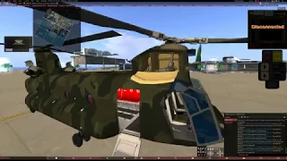 CH-47 Chinook startup and take off and landing