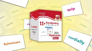 11+ Vocabulary Flashcards Pack 2 — double the vocab fun from CGP!
