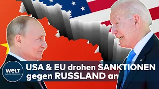 RUSSLAND-UKRAINE-KONFLIKT: USA und EU kündigen SANKTIONEN an | EILMELDUNG