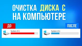 Как очистить диска С на Windows 10 без дополнительных программ