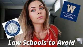 DO NOT APPLY TO THESE LAW SCHOOLS!! | Predatory Law Schools