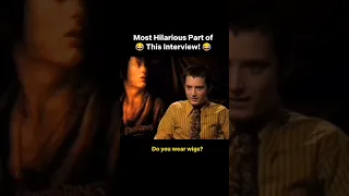 Elijah Wood laughs in an  interview #funny #funnyshorts #laugh #lordoftherings