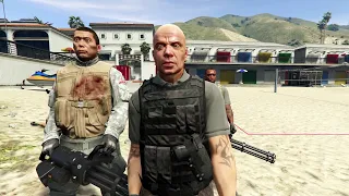 Mercenaries vs Russian Renegades - GTA 5 NPC Wars 02 #npcwars